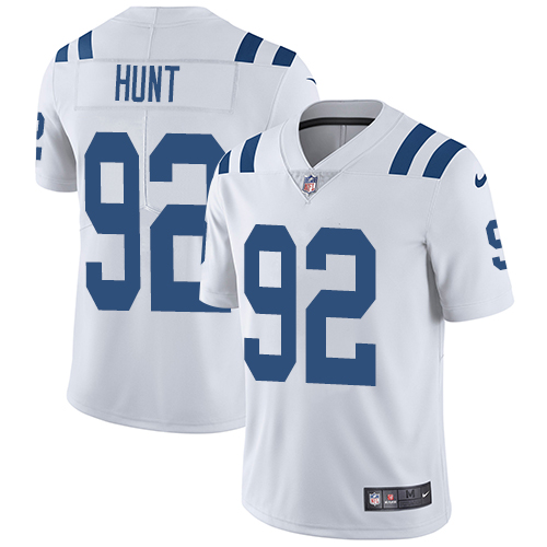 Indianapolis Colts #92 Limited Margus Hunt White Nike NFL Road Youth Vapor Untouchable jerseys->youth nfl jersey->Youth Jersey